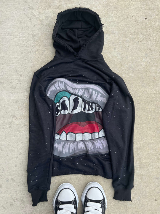 Flawless Saint Hoodie - Black & Grey