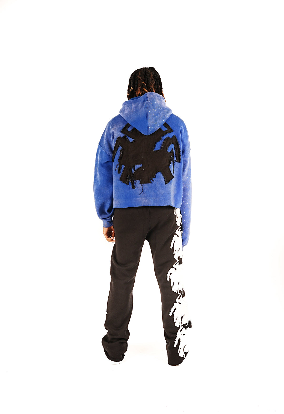 Abstract Zip Up - Blue