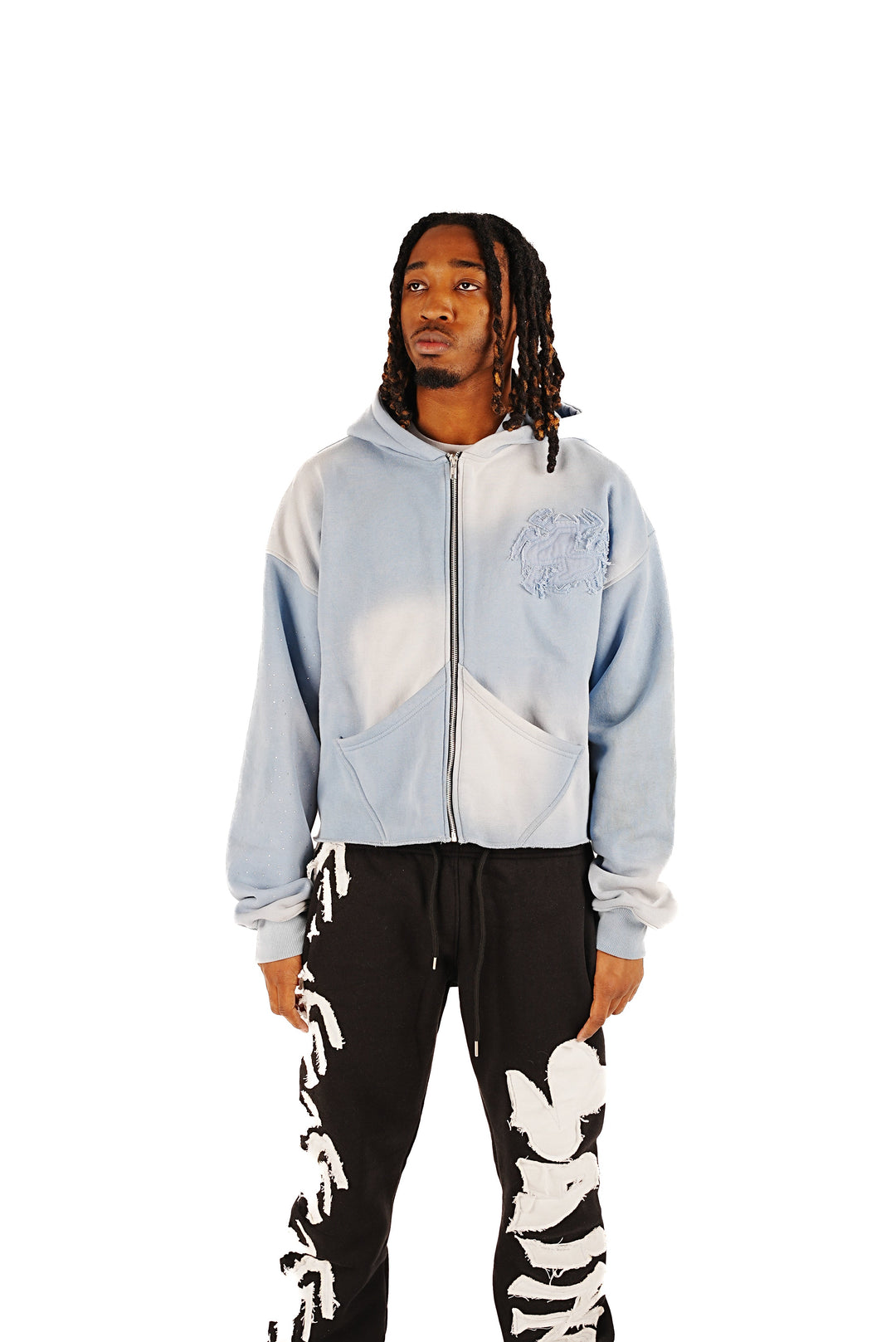 Abstract Zip Up - Blue Dream