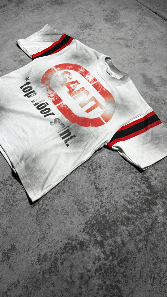 Unlmtd Tee - White & Red