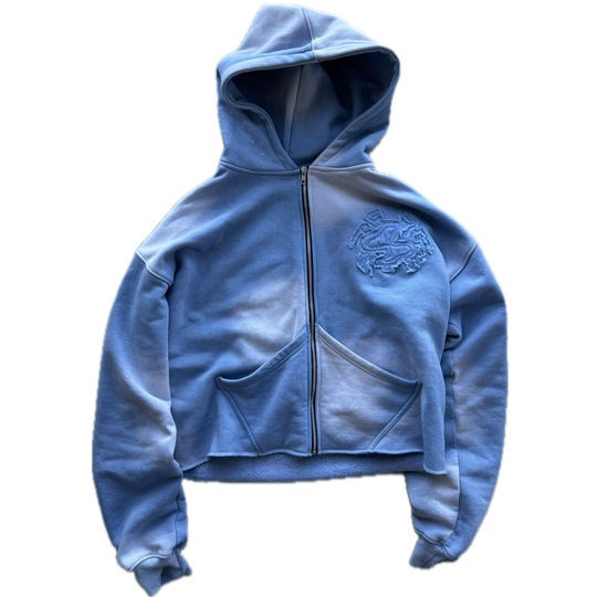 Abstract Zip Up - Blue Dream